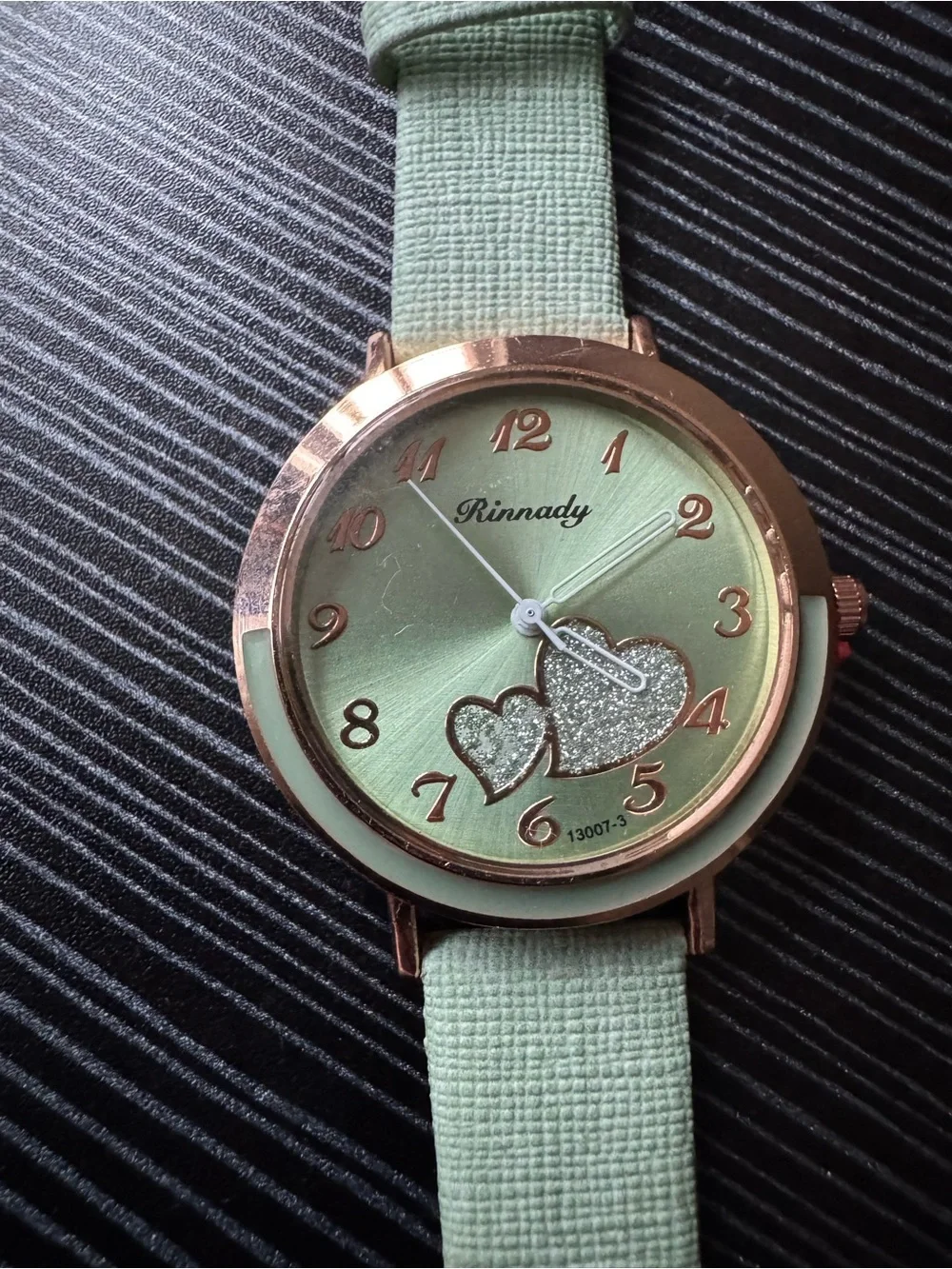 Women’s Heart Accent Watch - Mint, Black, Blue, Ivory